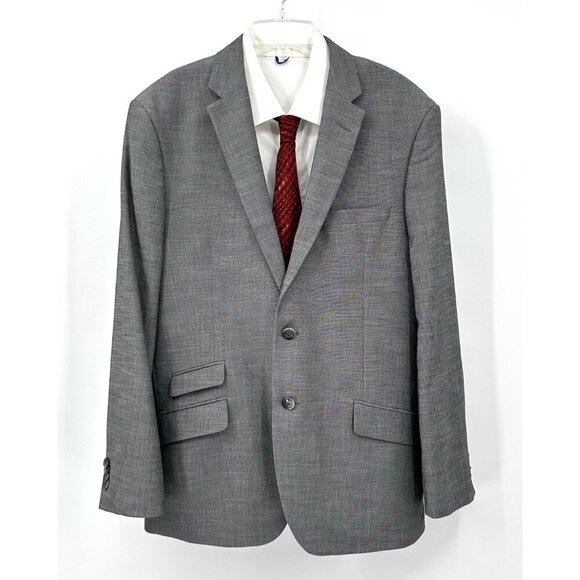 BEN SHERMAN jacket blazer sport coat two button slim gray modern business 40S - Picture 1 of 9